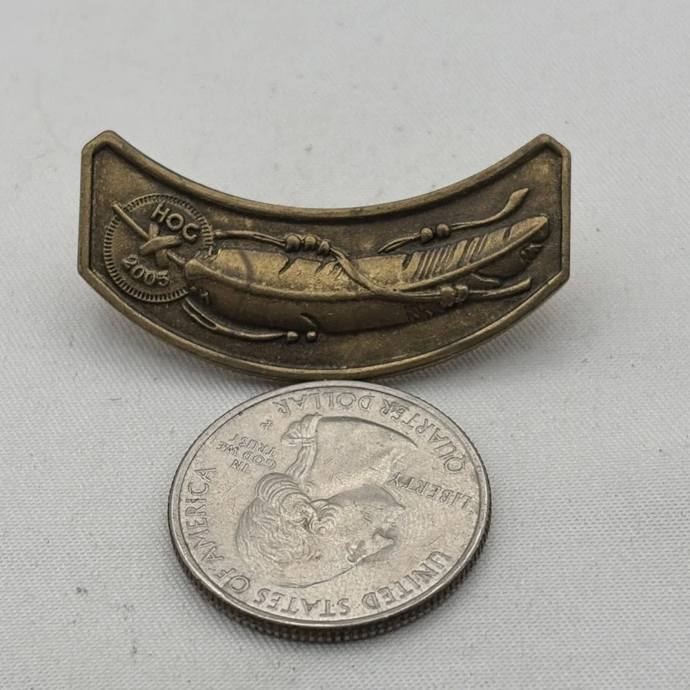 2005 Harley Owners Group HOG Harley Davidson Motorcycles Lapel Hat Pin Bronze
